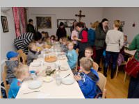Roratefrhstck mit Volksschlern in Neufeld, 18.12.2014