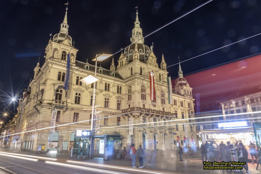 Graz bei Nacht, April 2024