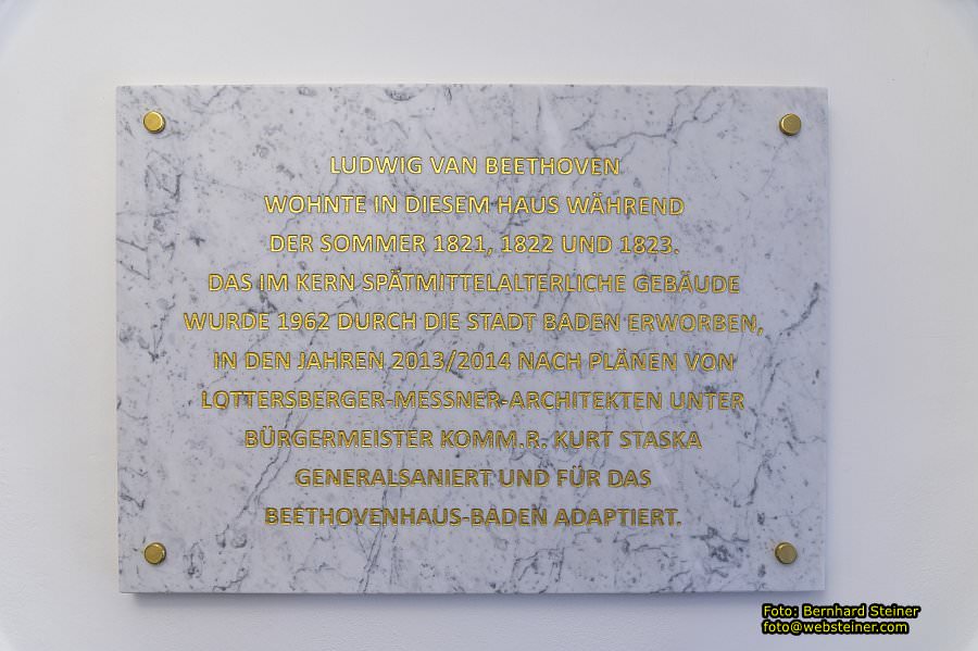 Beethovenhaus Baden, Jänner 2023