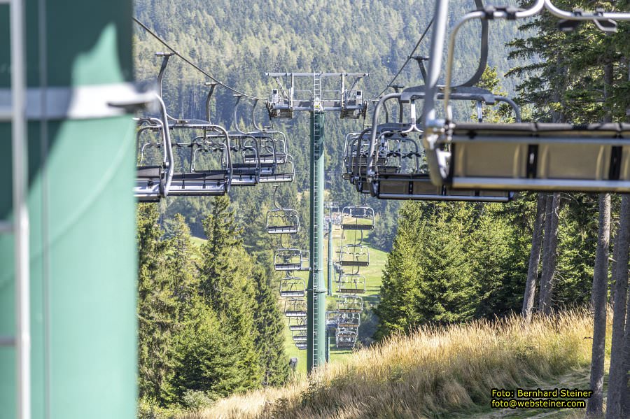 Erlebnisalm Sessellift Sonnenbahn, Mnichkirchen, September 2023