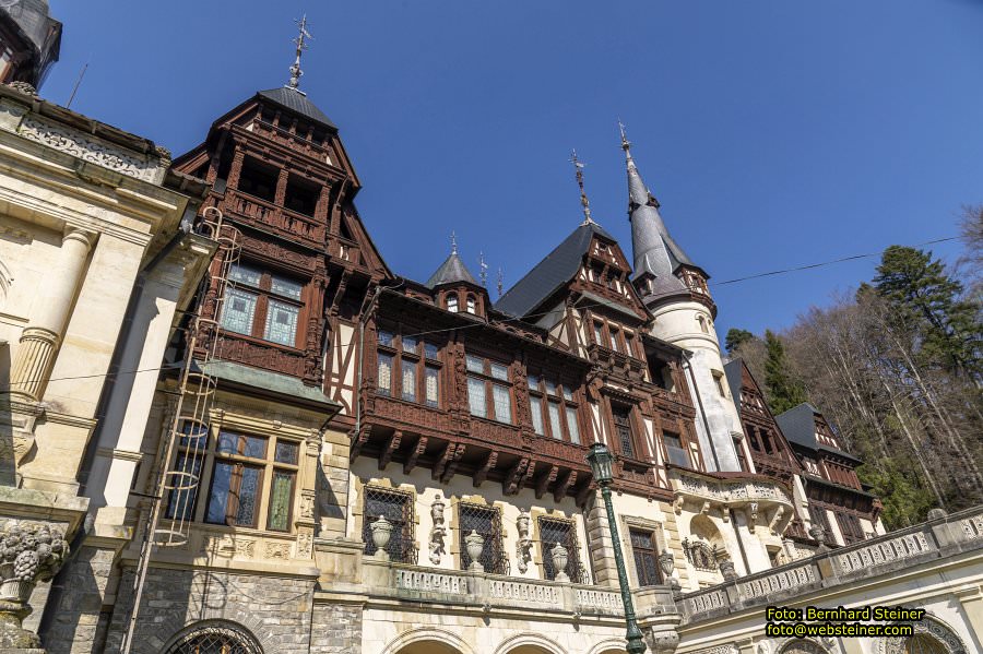 Peles, Brasov, Bran in Rum�nien, April 2024